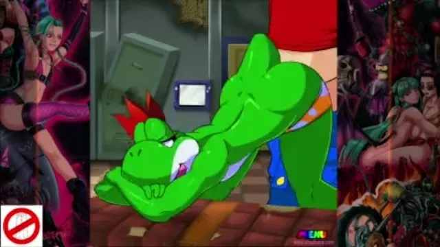 Green Yoshi Gay Porn - Gaper Mario Fag Version